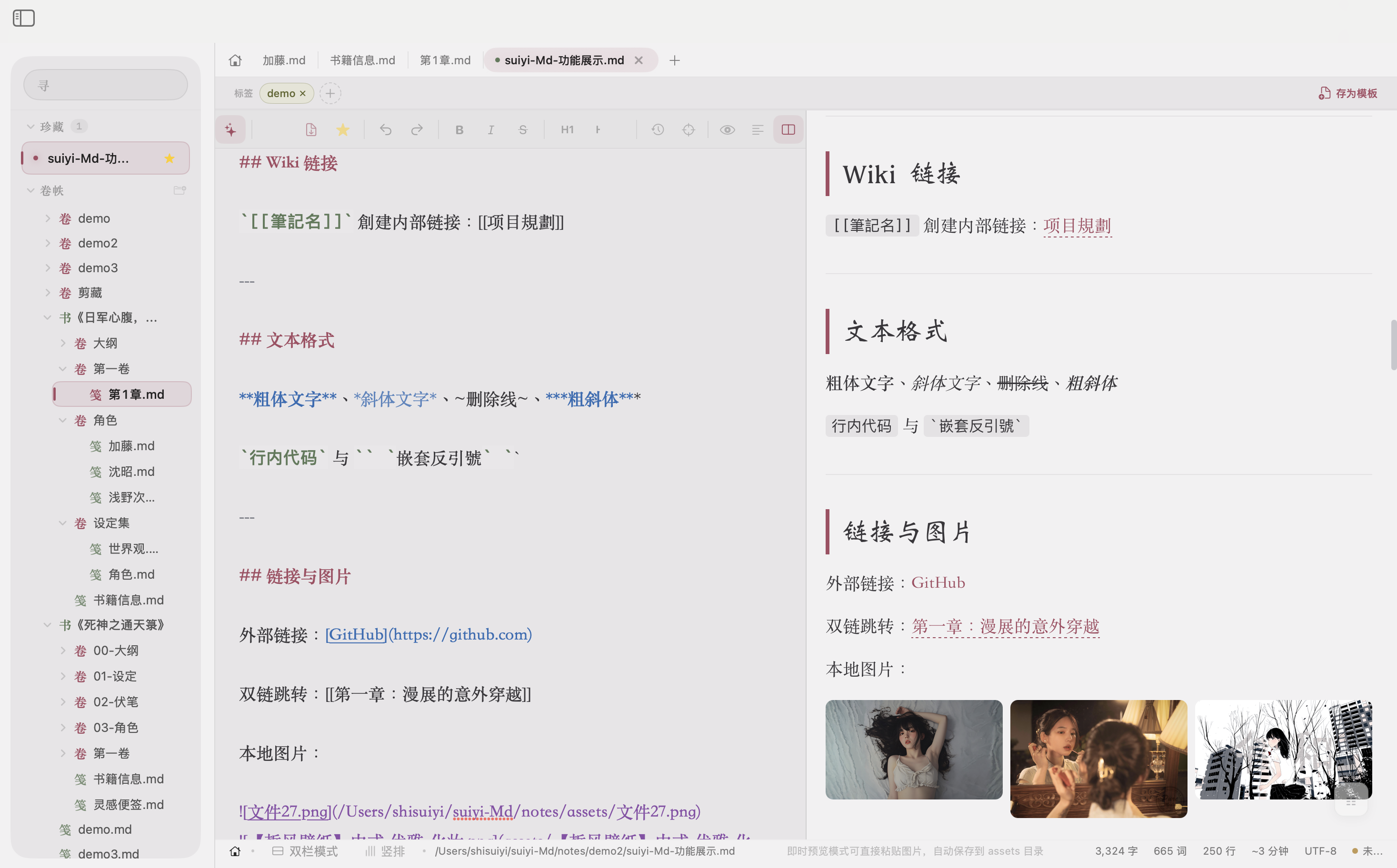 Markdown 渲染与编辑器模式